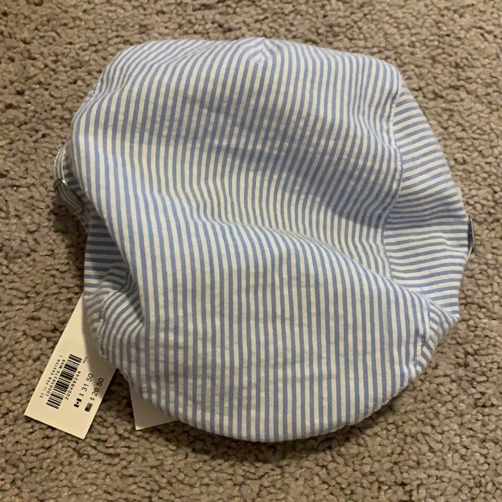 Janie and Jack seersucker hat